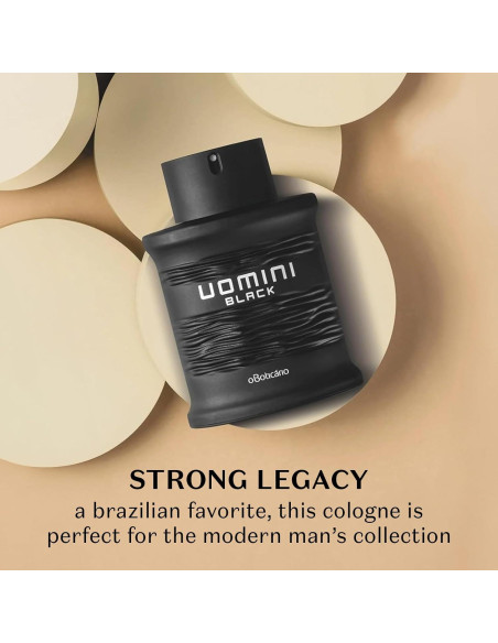 Colonia UOMINI BLACK O BOTICARIO 100ml Fragancia Amaderada Colonia UOMINI BLACK O BOTICARIO 100ml Fragancia Amaderada