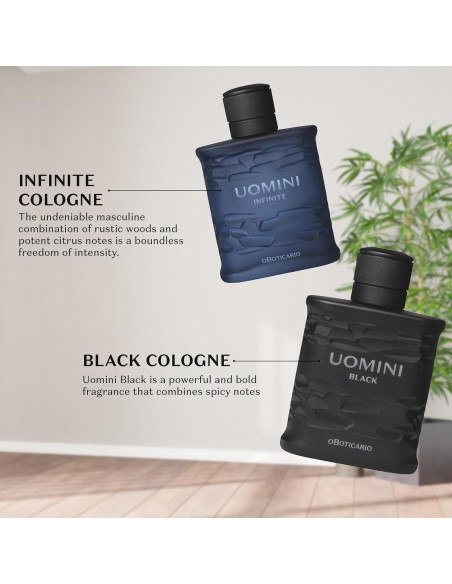Colonia UOMINI BLACK O BOTICARIO 100ml Fragancia Amaderada Colonia UOMINI BLACK O BOTICARIO 100ml Fragancia Amaderada