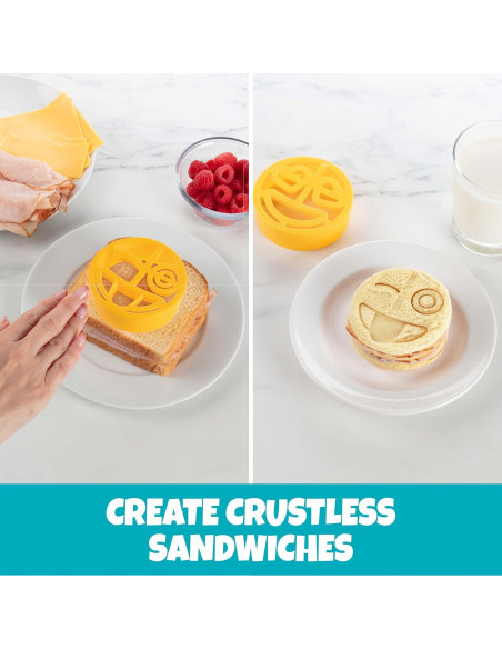 Cortadores de Sándwich Emoji Bentology - Set de 4 Formas Cortadores de Sándwich Emoji Bentology - Set de 4 Formas