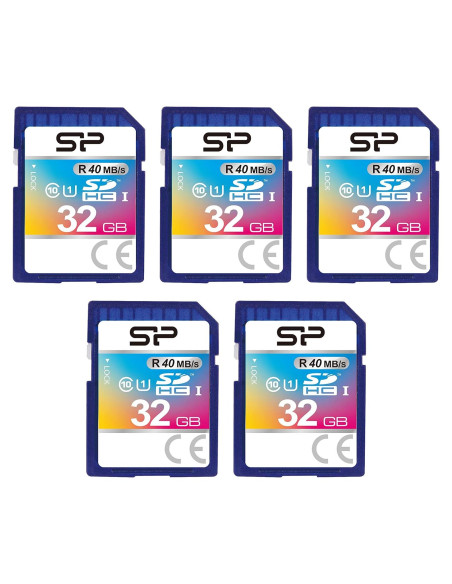 Tarjeta de Memoria Flash SDHC 32GB Silicon Power 5-Pack Tarjeta de Memoria Flash SDHC 32GB Silicon Power 5-Pack