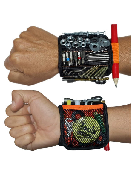 Pulsera Magnética MEBTOOLS con 20 Imánes y 4 Bolsillos