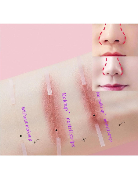 Tiras Nasales Invisibles YDCOCO para Reducir Fosas Nasales - 52 Piezas Tiras Nasales Invisibles YDCOCO para Reducir Fosas Nasales - 52 Piezas