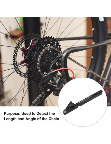Comprobador de Cadena de Bicicleta Yosoo de Aluminio - Mantenimiento Eficiente