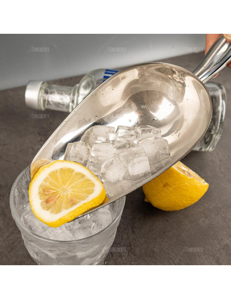 Cucharón de Acero Inoxidable AUEAR 26x6 cm para Hielo Cucharón de Acero Inoxidable AUEAR 26x6 cm para Hielo