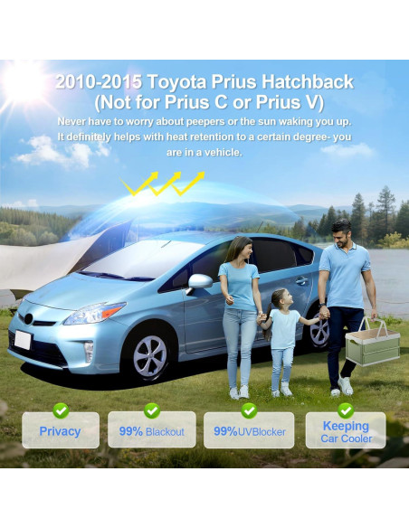 Protector Solar Ventana Toyota Prius 2010-2015 SHINELINERS Protector Solar Ventana Toyota Prius 2010-2015 SHINELINERS