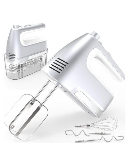 Batidora de Mano Eléctrica Yalame Y-851 400W 5 Velocidades Plata Batidora de Mano Eléctrica Yalame Y-851 400W 5 Velocidades Plata