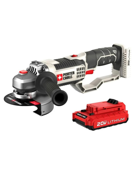 Moladora Inalámbrica PORTER-CABLE 20V 4.5" con Batería 2Ah Moladora Inalámbrica PORTER-CABLE 20V 4.5" con Batería 2Ah