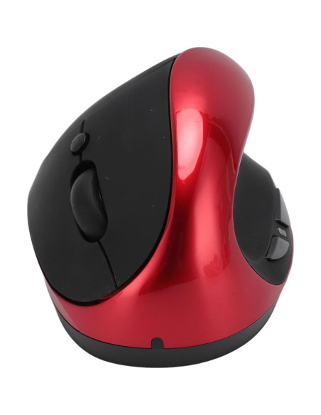 Ratón Ergonómico Vertical Genérico Rojo 2.4G DPI Ajustable Ratón Ergonómico Vertical Genérico Rojo 2.4G DPI Ajustable