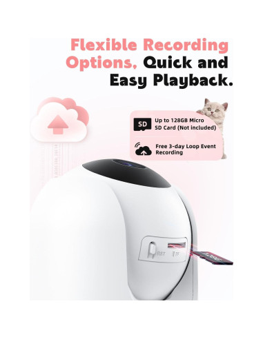 Cámara de Seguridad Interior MaxiVis CA45 2K 360 Rosa