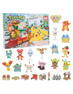 Juego de figuras Pokémon 24 piezas - Jazwares - Incluye Pikachu