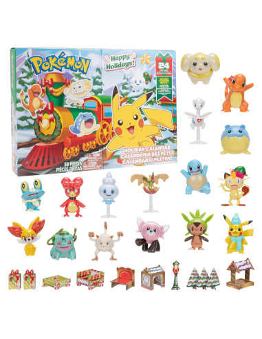 Juego de figuras Pokémon 24 piezas - Jazwares - Incluye Pikachu