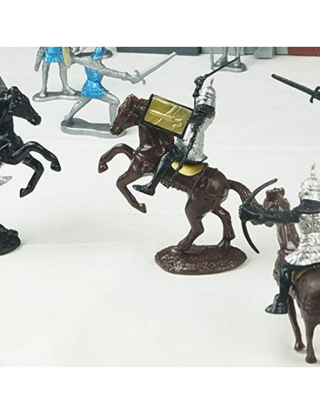 Juego de Figuras Militares Medievales 28 Piezas TYCBOY Juego de Figuras Militares Medievales 28 Piezas TYCBOY