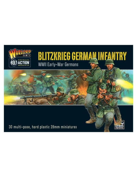 Figuras de Infantería Alemana Warlord 1:56 30 Miniaturas Figuras de Infantería Alemana Warlord 1:56 30 Miniaturas