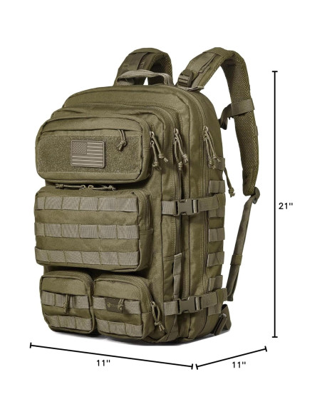 Mochila Táctica Falko 50L Verde Ranger, Resistente y Cómoda Mochila Táctica Falko 50L Verde Ranger, Resistente y Cómoda