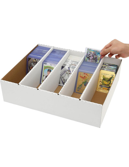 Caja de Almacenamiento MZONGZI 3900 Tarjetas 5 Filas Blanca Caja de Almacenamiento MZONGZI 3900 Tarjetas 5 Filas Blanca