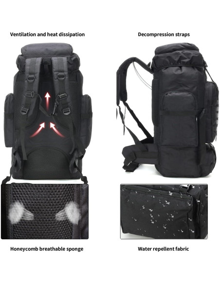 Mochila de Senderismo W WINTMING 70L Resistente al Agua Mochila de Senderismo W WINTMING 70L Resistente al Agua
