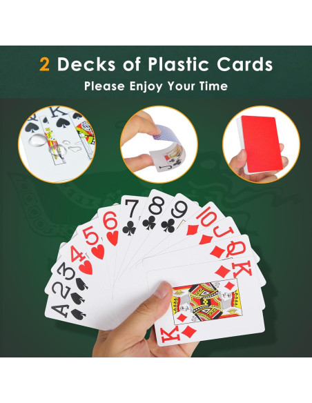 Juego de Póker ORIENGEAR 500 Fichas de Arcilla y Cartas Juego de Póker ORIENGEAR 500 Fichas de Arcilla y Cartas