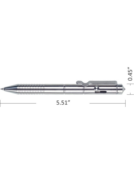 Bolígrafo de Titanio SMOOTHERPRO Ti598 Retráctil 0.5mm Bolígrafo de Titanio SMOOTHERPRO Ti598 Retráctil 0.5mm