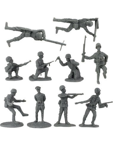 Set de Soldados de Plástico BMC WW2 Día D - 34 Figuras