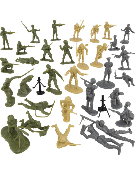Set de Soldados de Plástico BMC WW2 Día D - 34 Figuras Set de Soldados de Plástico BMC WW2 Día D - 34 Figuras