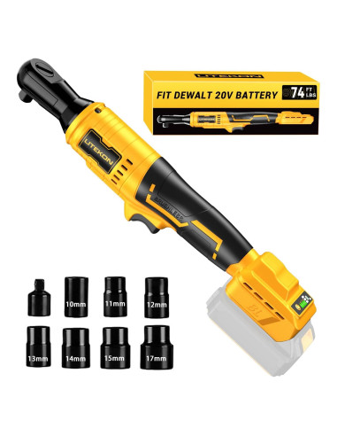 Llave de Trinquete Inalámbrica LITEKON 20V 100.6 Nm 38.1 cm