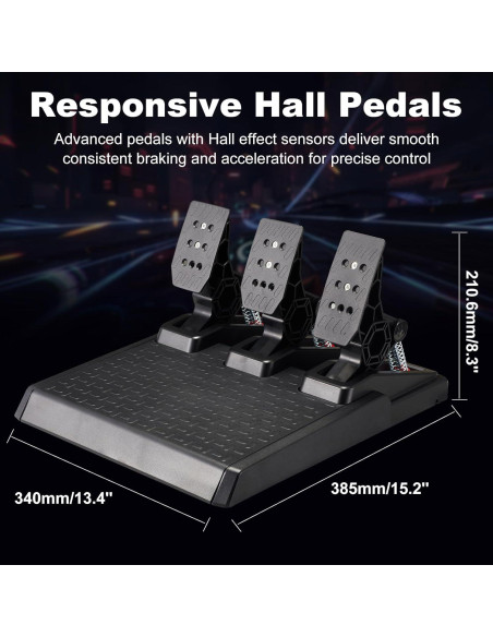 Volante de Juego DOYO 1080 con Pedales y Cambiador para PC/PS4/Xbox Volante de Juego DOYO 1080 con Pedales y Cambiador para PC/PS4/Xbox