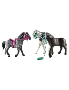 Trío de Caballos PLAYMOBIL Knabstrupper Frisón Andaluz