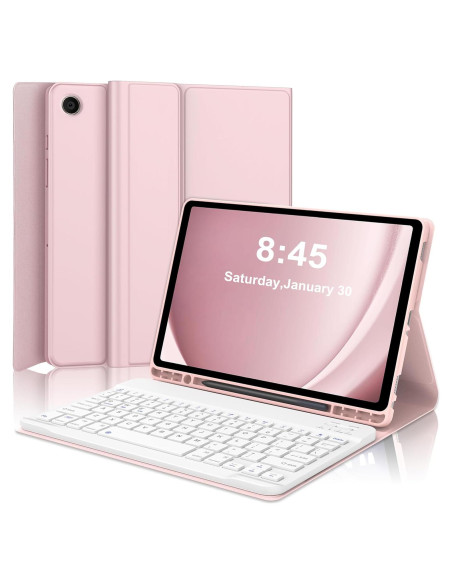 Funda Teclado Samsung Galaxy Tab A9 Plus 11" Rosa 2023 Funda Teclado Samsung Galaxy Tab A9 Plus 11" Rosa 2023