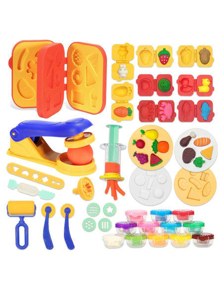 Juego de Plastilina Colorida Crelloci 41 PZS para Niños Juego de Plastilina Colorida Crelloci 41 PZS para Niños