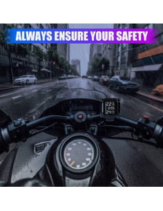 Sistema TPMS Inalámbrico NPKRRSK para Motocicleta LCD 2
