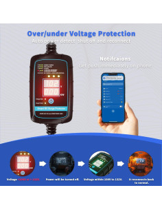 Protector de Sobretensión Roamer Guard P2 50A Bluetooth 2