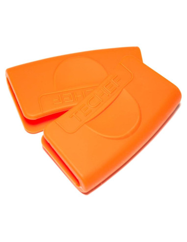 Agarraderas de Silicona TECHF - Set de 2 Naranjas