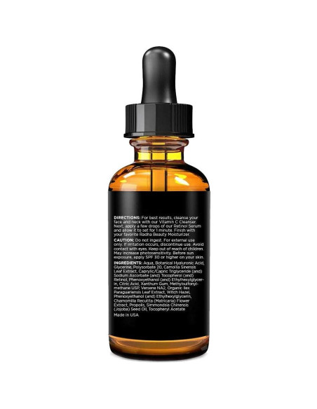 Suero de Retinol Radha Beauty 60ml con Ácido Hialurónico y Vitamina E Suero de Retinol Radha Beauty 60ml con Ácido Hialurónico y Vitamina E