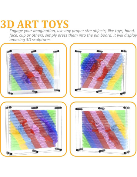 Juguete Sensorial 3D MICKYU Pin Art 20x25 cm para Niños Juguete Sensorial 3D MICKYU Pin Art 20x25 cm para Niños
