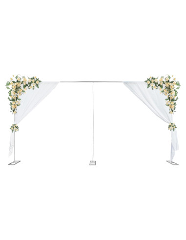 Soporte de Fondo Ajustable 3x6m Hierro Galvanizado para Bodas