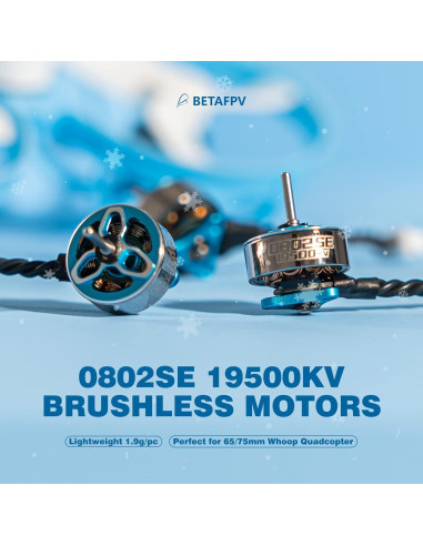 Motor Sin Escobillas BETAFPV 0802SE 19500KV 1S Azul Hielo