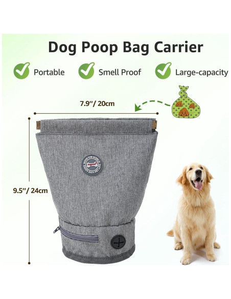 Soporte para bolsas de desechos de perro TIGOADT gris 1.45 kg Soporte para bolsas de desechos de perro TIGOADT gris 1.45 kg