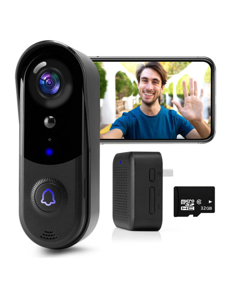 Cámara de Timbre Inalámbrica Pekniu J1 32GB HD WiFi Cámara de Timbre Inalámbrica Pekniu J1 32GB HD WiFi