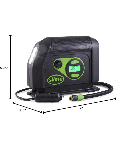Inflador de Neumáticos Slime 40051 Digital 12V con Luz LED Inflador de Neumáticos Slime 40051 Digital 12V con Luz LED