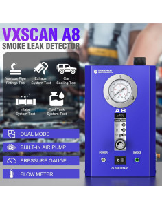 Detector de Fugas de Humo VXSCAN SO736 12V con Manómetro 2