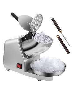 Trituradora de Hielo VIVOHOME 4 Cuchillas 95,25 kg/h Plateada