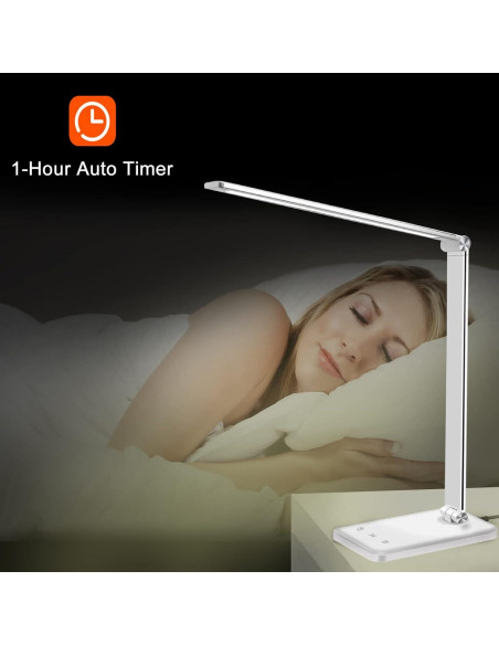 Lámpara de Escritorio LED AFROG 8W 5 Modos y Carga USB Lámpara de Escritorio LED AFROG 8W 5 Modos y Carga USB