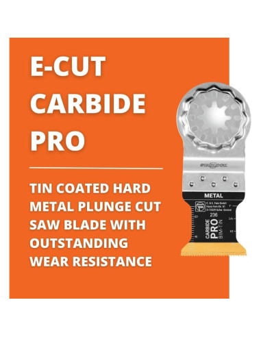 Hoja de sierra oscilante Fein StarLock E-Cut Carbide Pro - 3 unidades