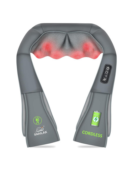 Masajeador de Cuello Inalámbrico Snailax con Calor Masajeador de Cuello Inalámbrico Snailax con Calor