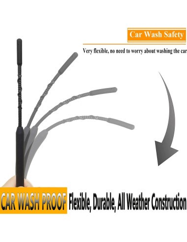 Antena de 23 cm RooFox para Chrysler Sebring y Pacifica