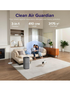 Purificador de aire LEVOIT Core 600S para 294 m WiFi 2