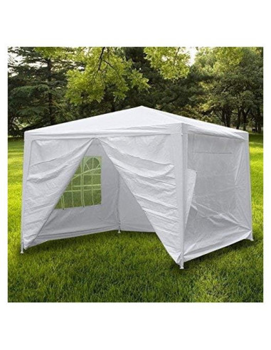 Carpa de Boda Impermeable Smartxchoices 3m x 3m Blanca