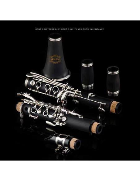 Clarinete JCL-100 Bb Estudiante con Accesorios y Funda Clarinete JCL-100 Bb Estudiante con Accesorios y Funda
