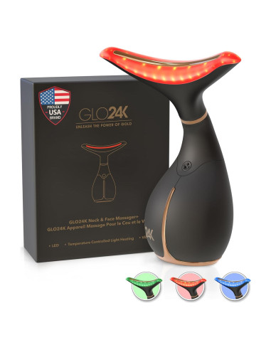 Dispositivo de Belleza GLO24K para Cara y Cuello LED