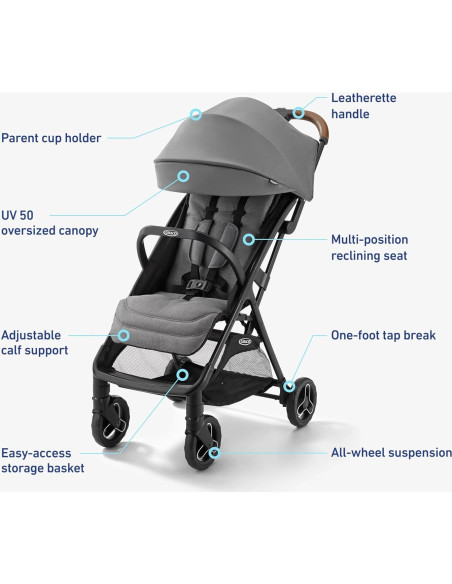 Cochecito Graco Ready2Jet Compacto Plegable 5.9 kg Kingston Cochecito Graco Ready2Jet Compacto Plegable 5.9 kg Kingston
